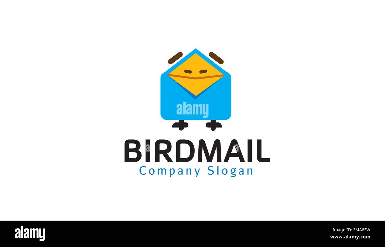 Mail d'oiseaux Illustration Design Illustration de Vecteur