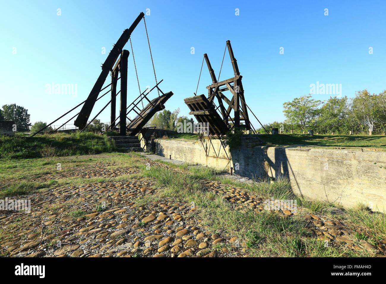 France, Bouches du Rhône, Arles, Pont Van Gogh Banque D'Images