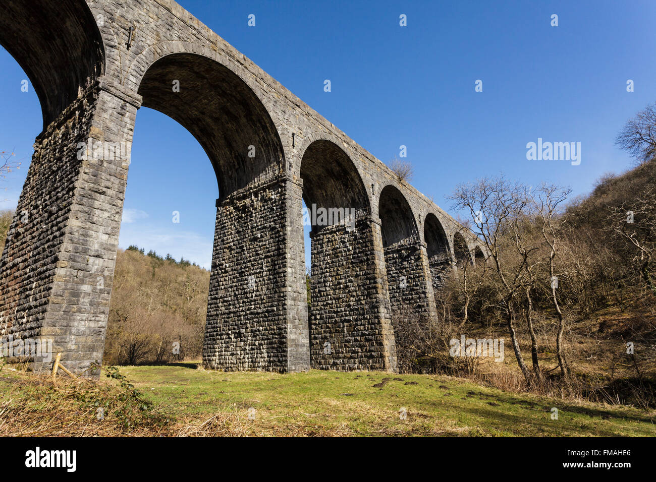 Pontsarn Viaduc, Merthyr Tydfil, South Wales Banque D'Images