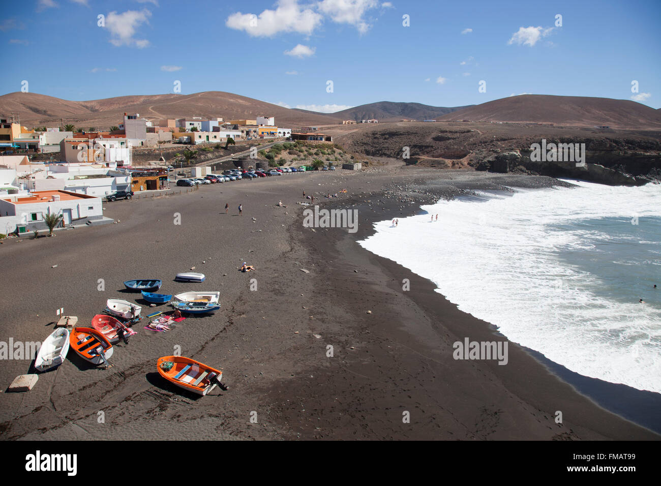 Ajuy, village de l'île de Fuerteventura, archipel des Canaries, l'Espagne, l'Europe Banque D'Images