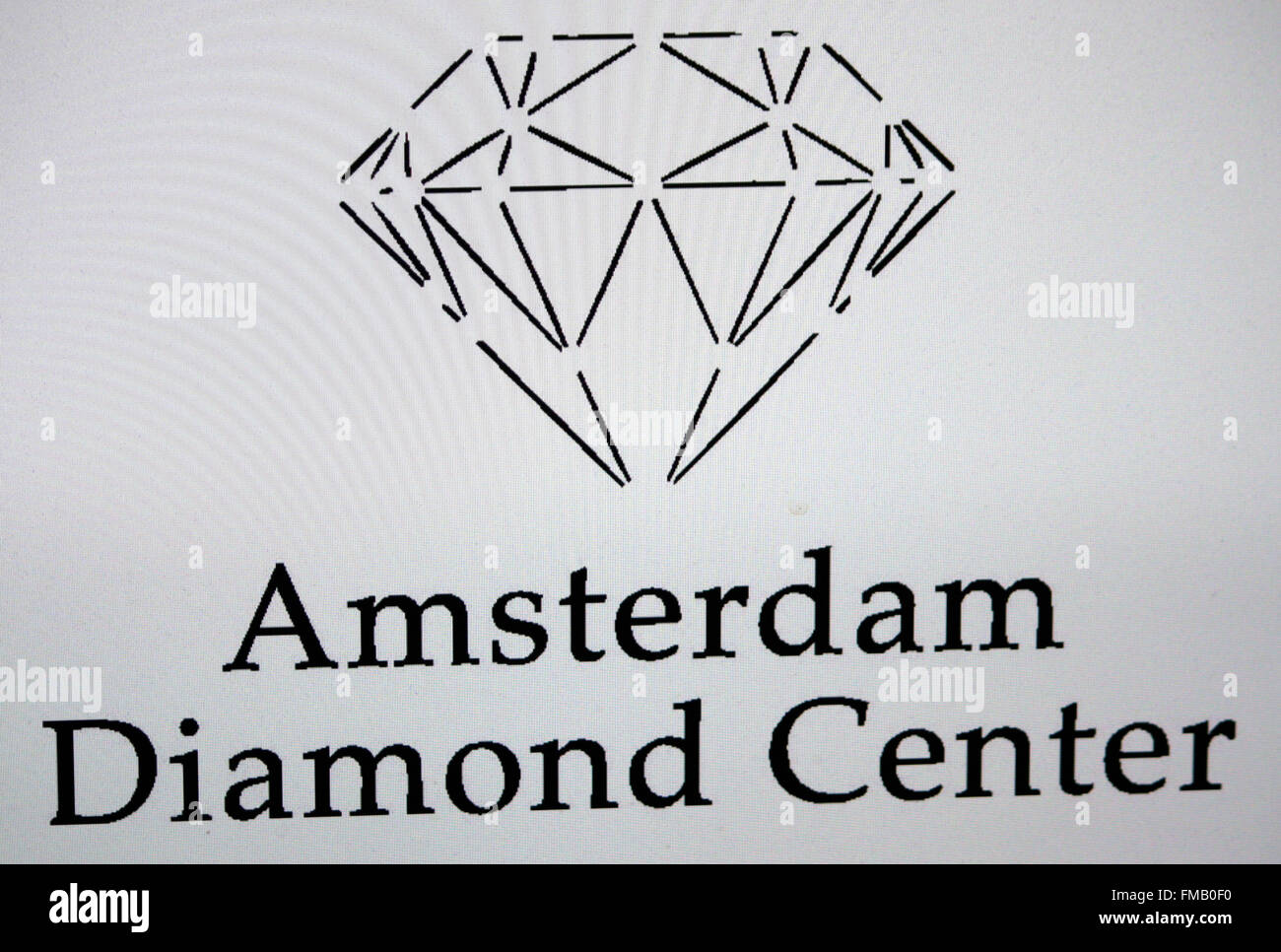 Markenname : 'Amsterdam Diamond Center', Berlin. Banque D'Images