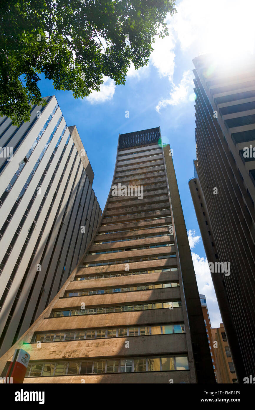 L'ensemble HSBC Premier bâtiment sur l'Avenue Paulista (Avenida Paulista) à Sao Paulo, Brésil Banque D'Images