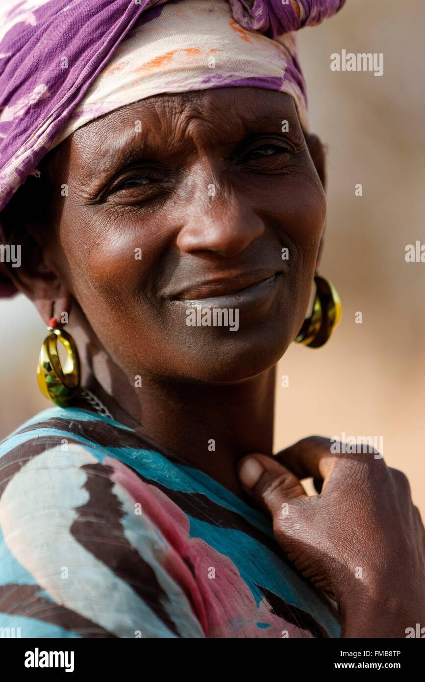 Sénégal, Sahel, région de Ferlo, Widou Thiengoly, la femme sénégalaise de la région de Ferlo Banque D'Images