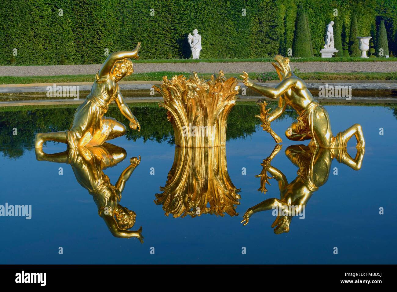 France, Yvelines, Versailles, parc de Versailles Palace classé Patrimoine Mondial par l'UNESCO, les lézards extérieure Banque D'Images