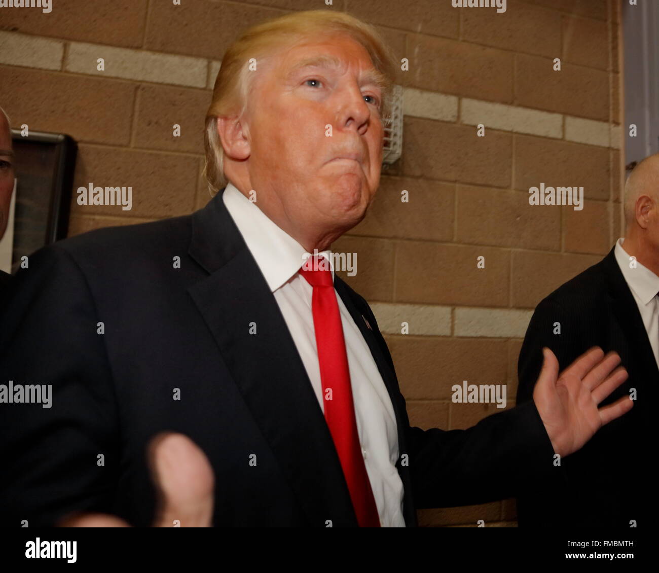 Donald Trump au Caucus Nevada des campagnes de vote, Palos Verde Highschool, NV Banque D'Images