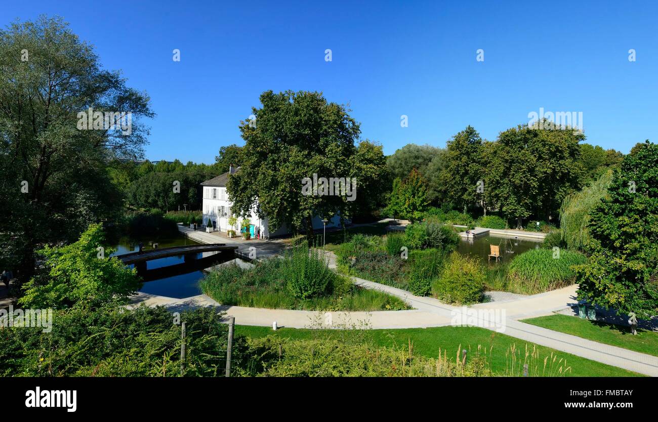 France, Paris, Parc de Bercy Banque D'Images