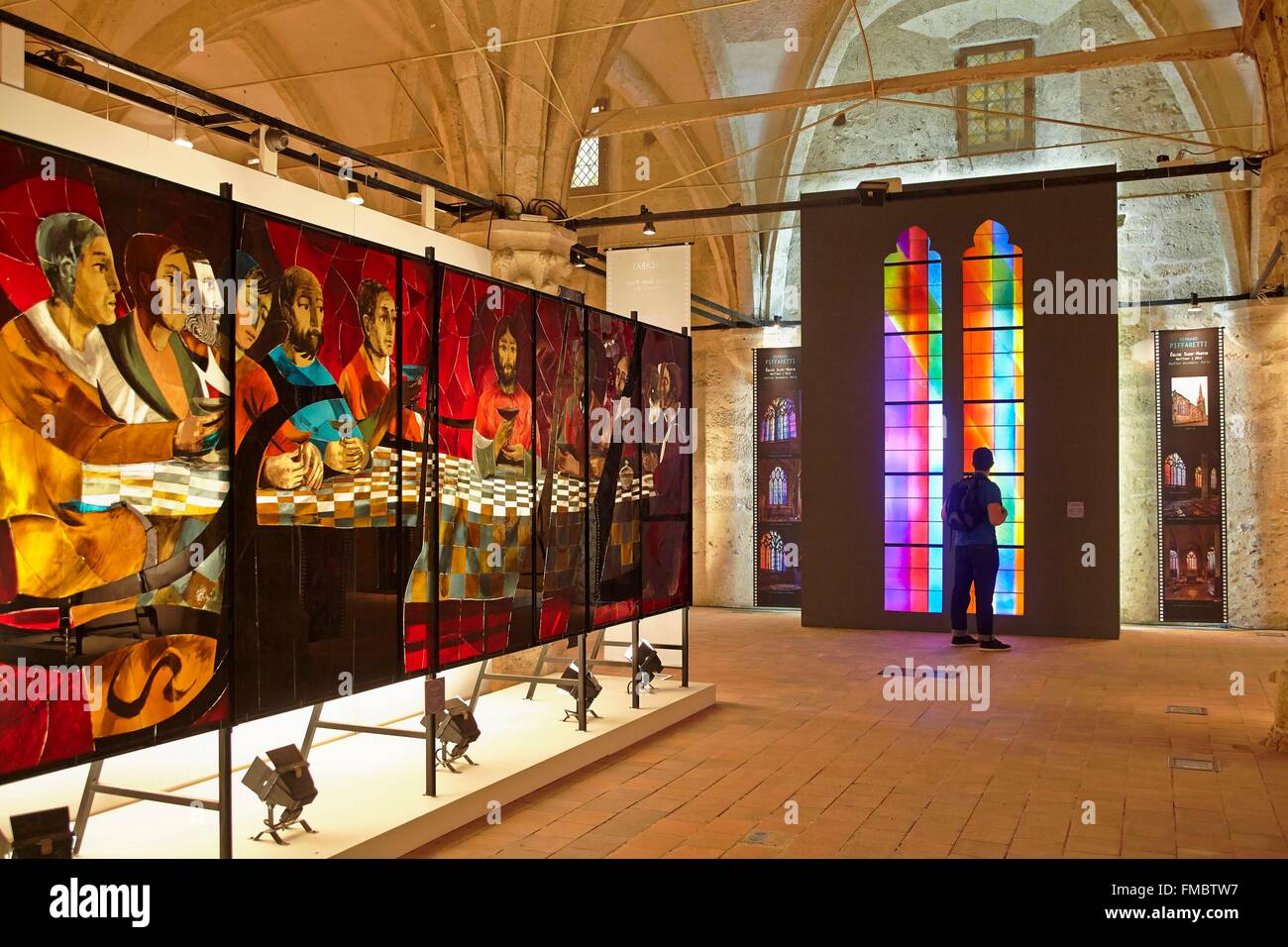 En France, en Eure et Loir, Chartres, Musée du Vitrail Banque D'Images