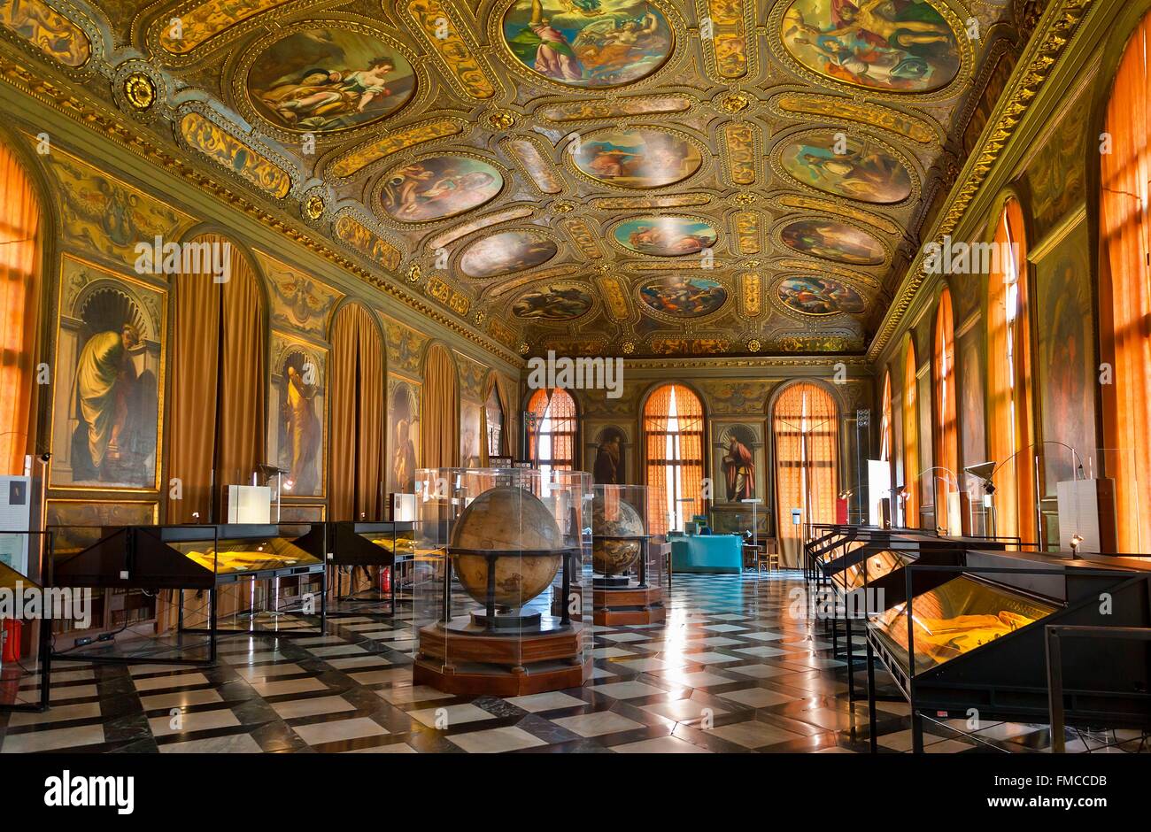Italie, Vénétie, Venise, Museo Correr interior Banque D'Images