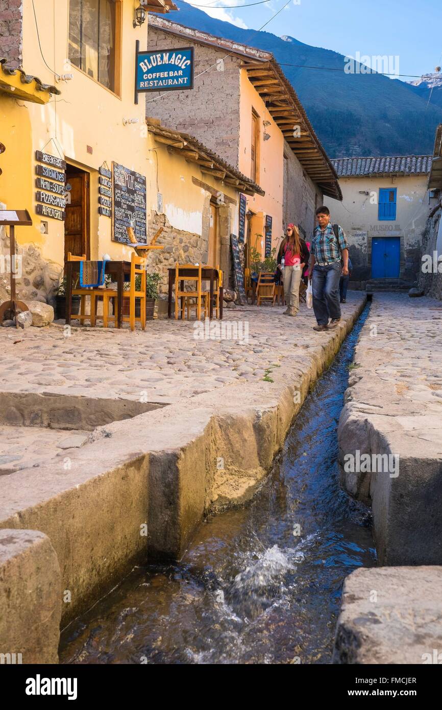 Pérou, Cusco, Vallée Sacrée des Incas Province, Ollantaytambo Banque D'Images