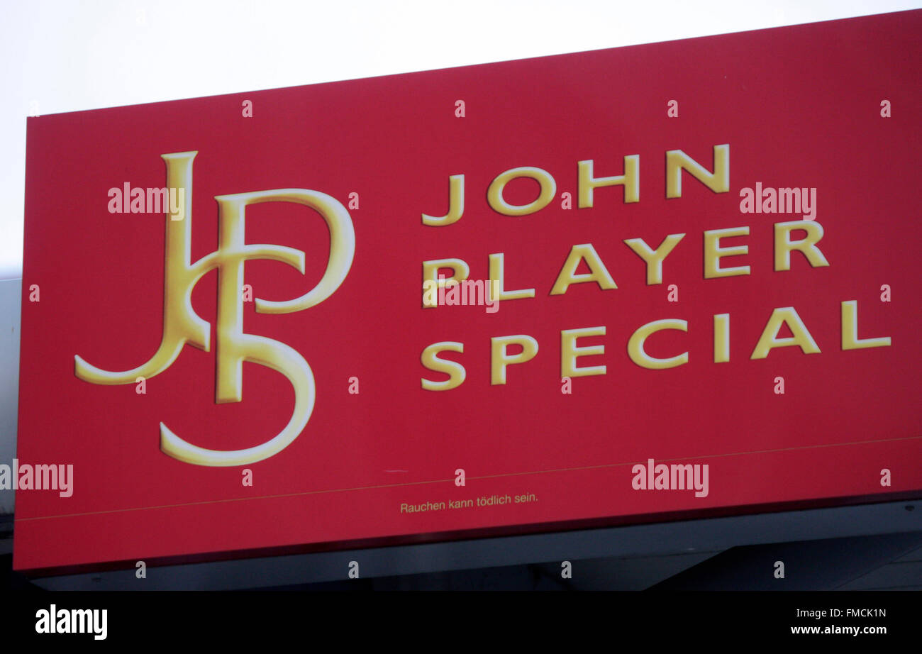 Markenname : 'John Player Special', Berlin. Banque D'Images
