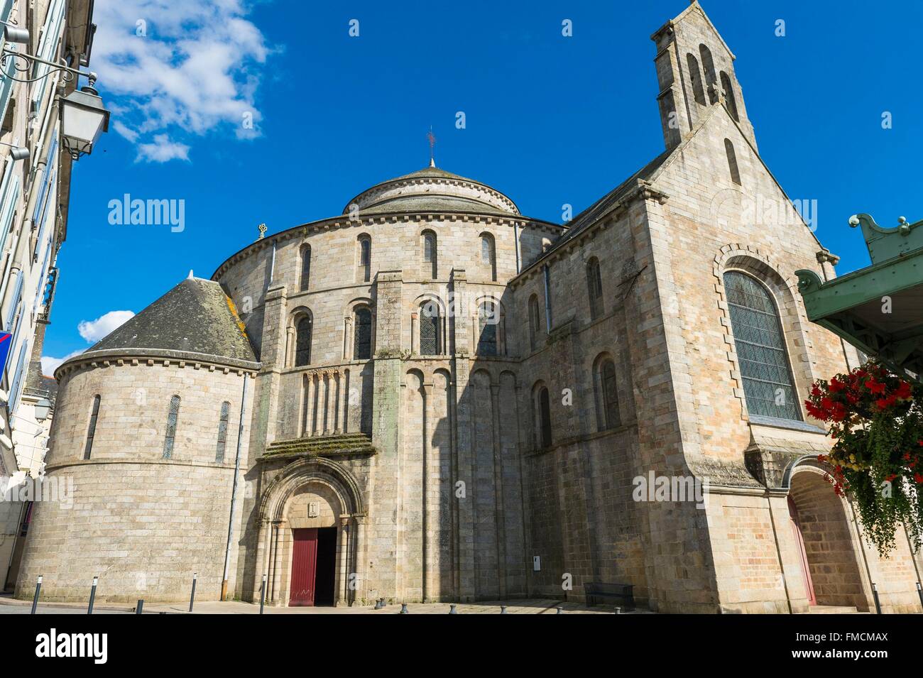 La France, Finistère, Quimperlé, Sainte Croix de Quimperlé abbaye fondée en 1029 Banque D'Images