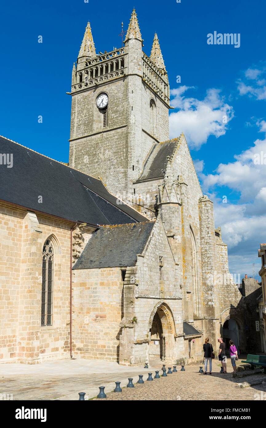 La France, Finistère, Quimperlé, Eglise Notre Dame de l'Assomption ou l'église Saint Michel Banque D'Images