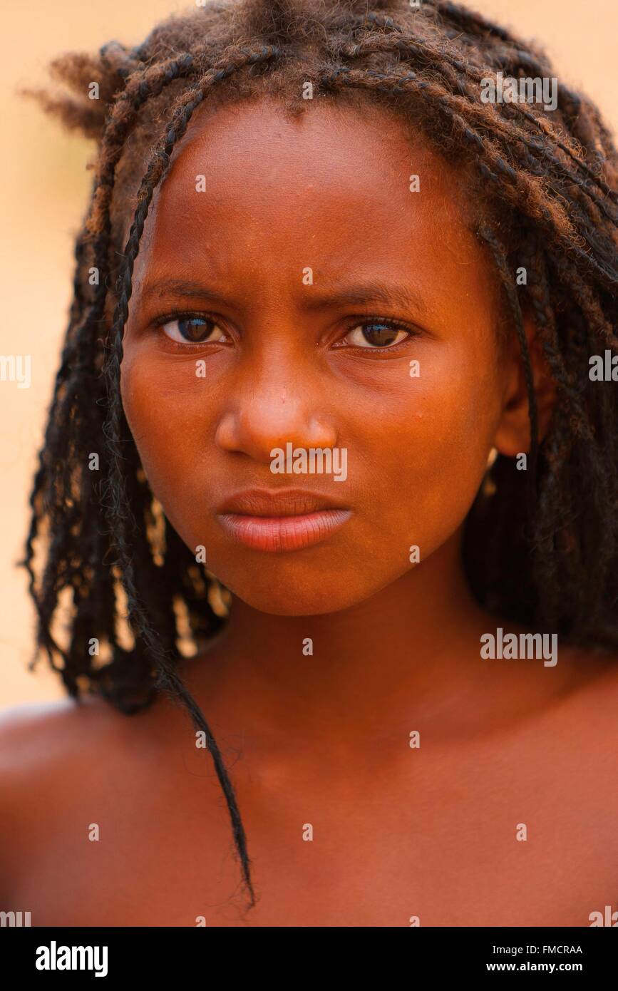 Sénégal, Sahel, région de Ferlo, Widou Thiengoly, la femme sénégalaise de la région de Ferlo Banque D'Images