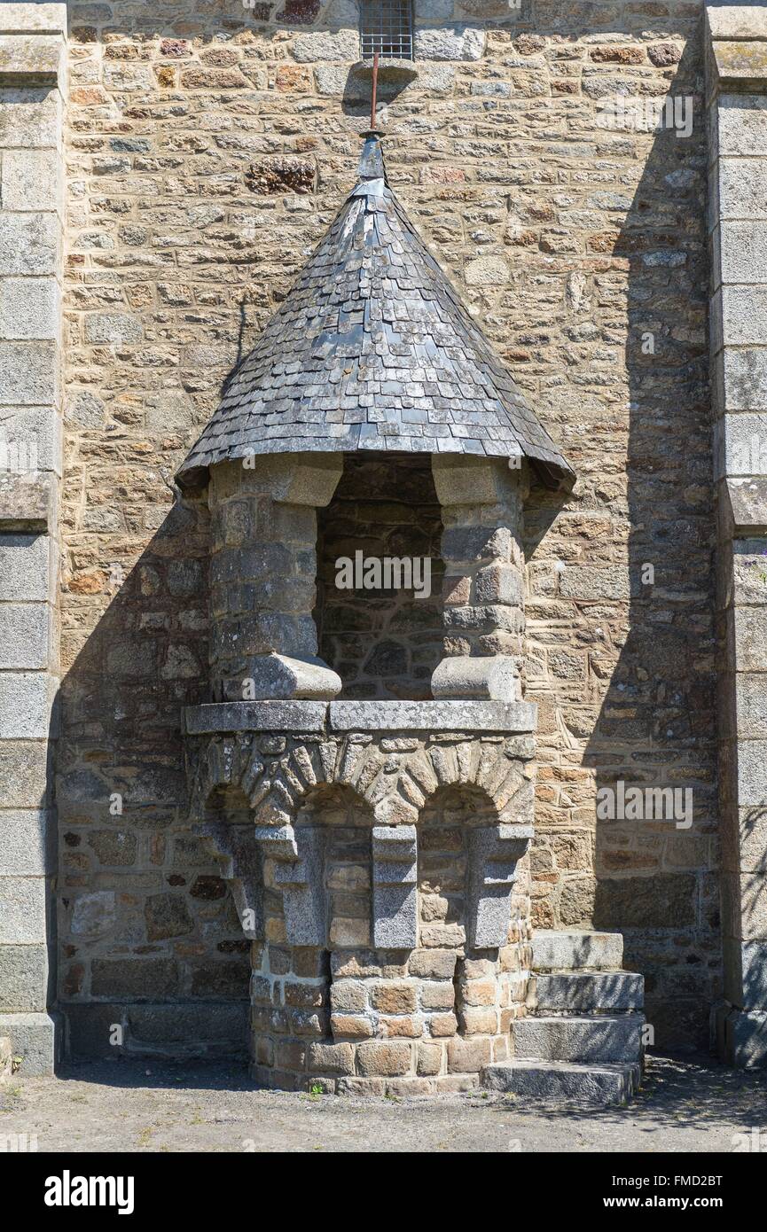 France, Cotes d'Armor, Merdrignac, l'Eglise de la Madeleine construit entre1832 et 1834 Banque D'Images