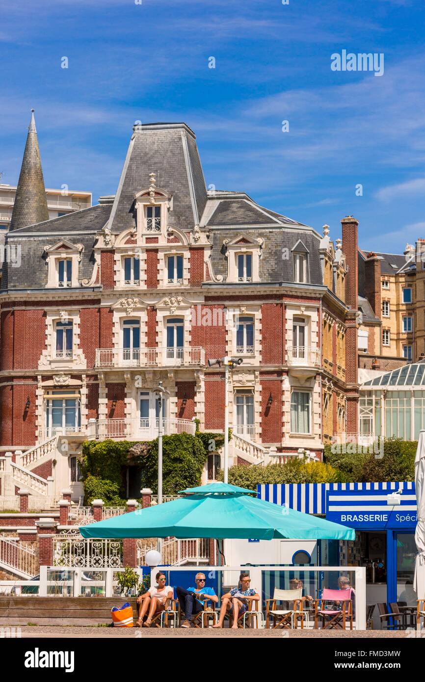 France, Seine Maritime, Le Havre, les villas de la station Banque D'Images