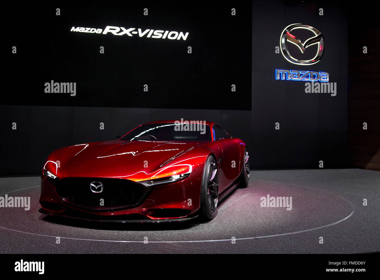 Mazda RX-Vision au Salon de Genève 2016 Banque D'Images