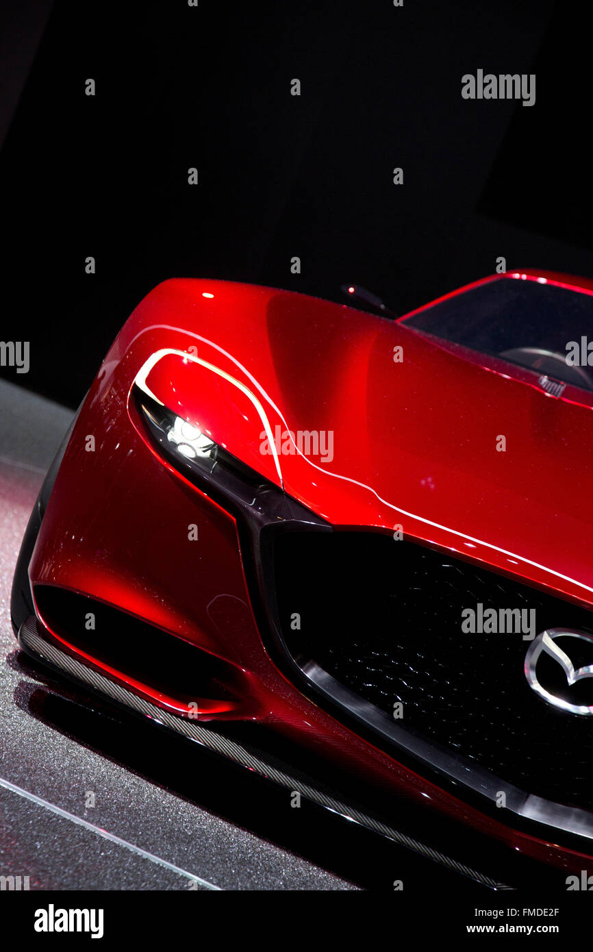 Mazda RX-Vision au Salon de Genève 2016 Banque D'Images