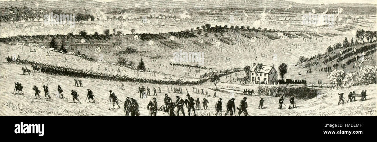 Abraham Lincoln et les batailles de la guerre civile (1886) Banque D'Images