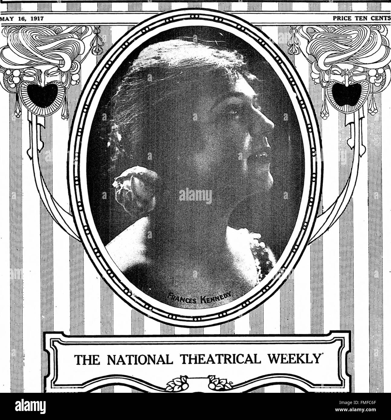 L'édition de mai 1917 de 'The New York Clipper' couvre le divertissement, le vaudeville et la culture populaire. Le magazine se concentre sur l'actualité du théâtre, du cinéma et du show business au début du XXe siècle. Banque D'Images
