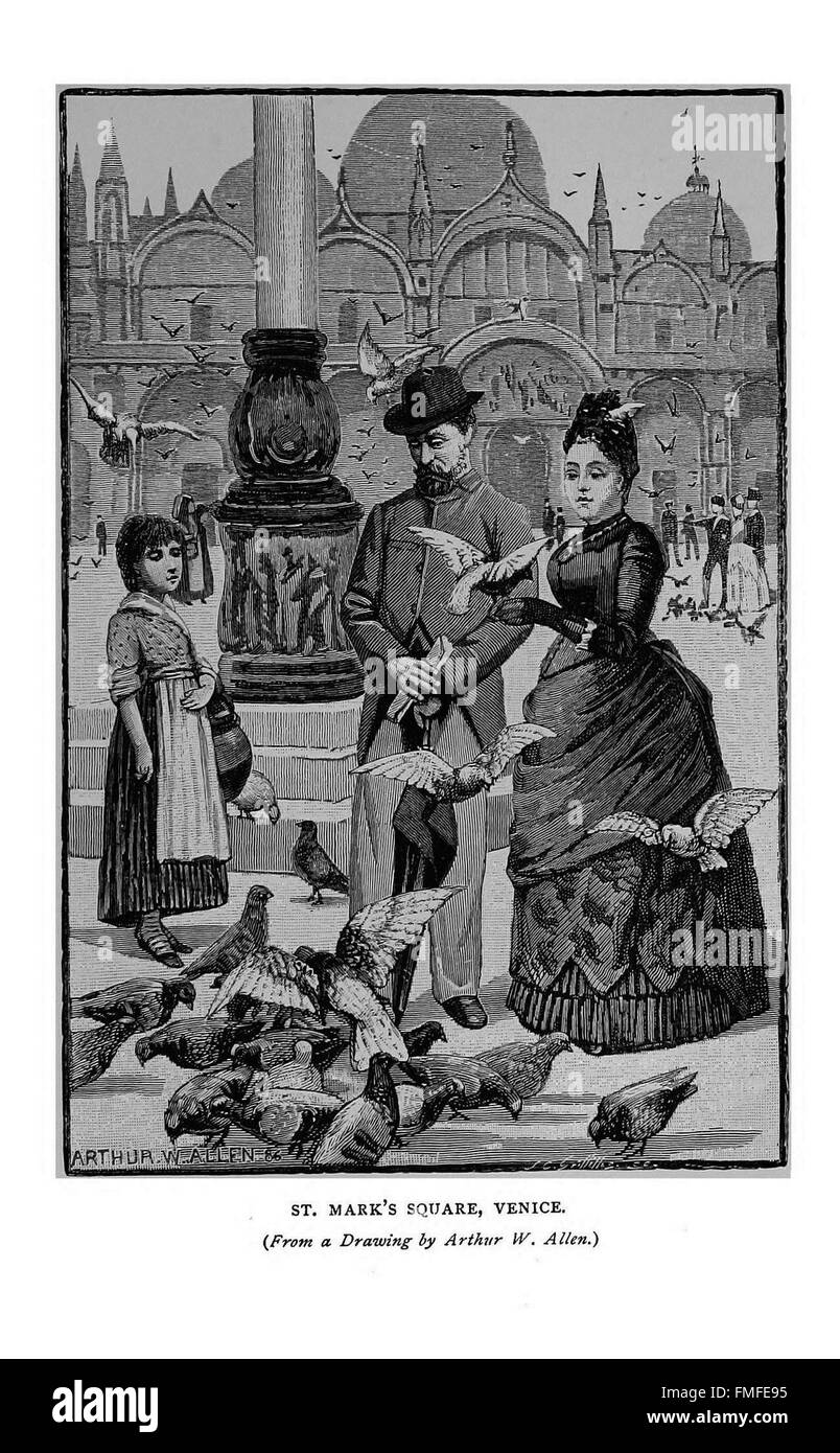 Cette assiette de *les plaisirs d'un pigeon-fantassin* illustre les différentes races de pigeons et leurs caractéristiques, célébrant le passe-temps de l'élevage de pigeons et la joie qu'il apporte aux passionnés. Le travail met en évidence différentes espèces de pigeons et leurs soins. Banque D'Images