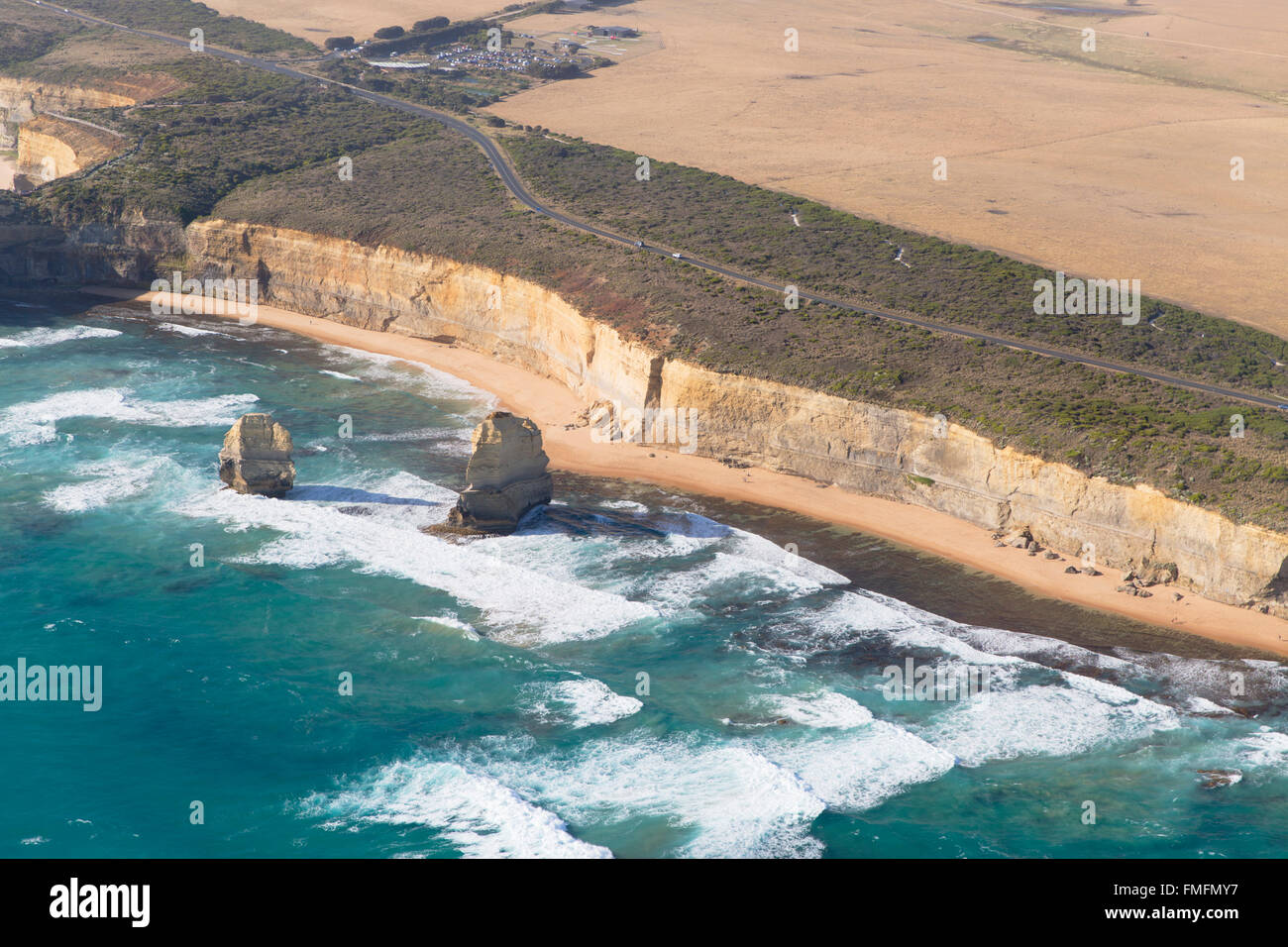 Voir des douze apôtres, Port Campbell National Park, Great Ocean Road, Victoria, Australie Banque D'Images
