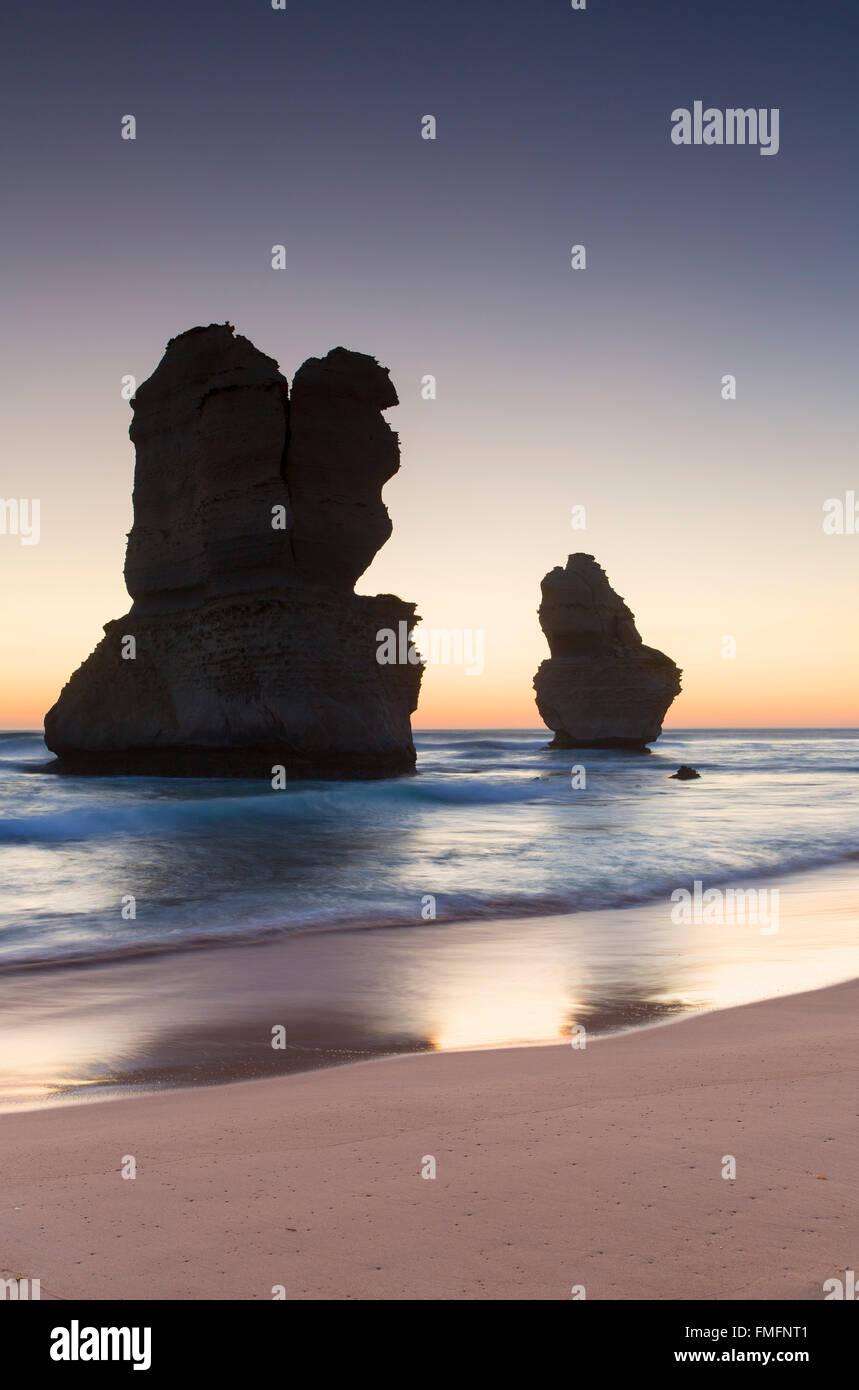 Des piles de douze apôtres au Gibson Étapes, Port Campbell National Park, Great Ocean Road, Victoria, Australie Banque D'Images
