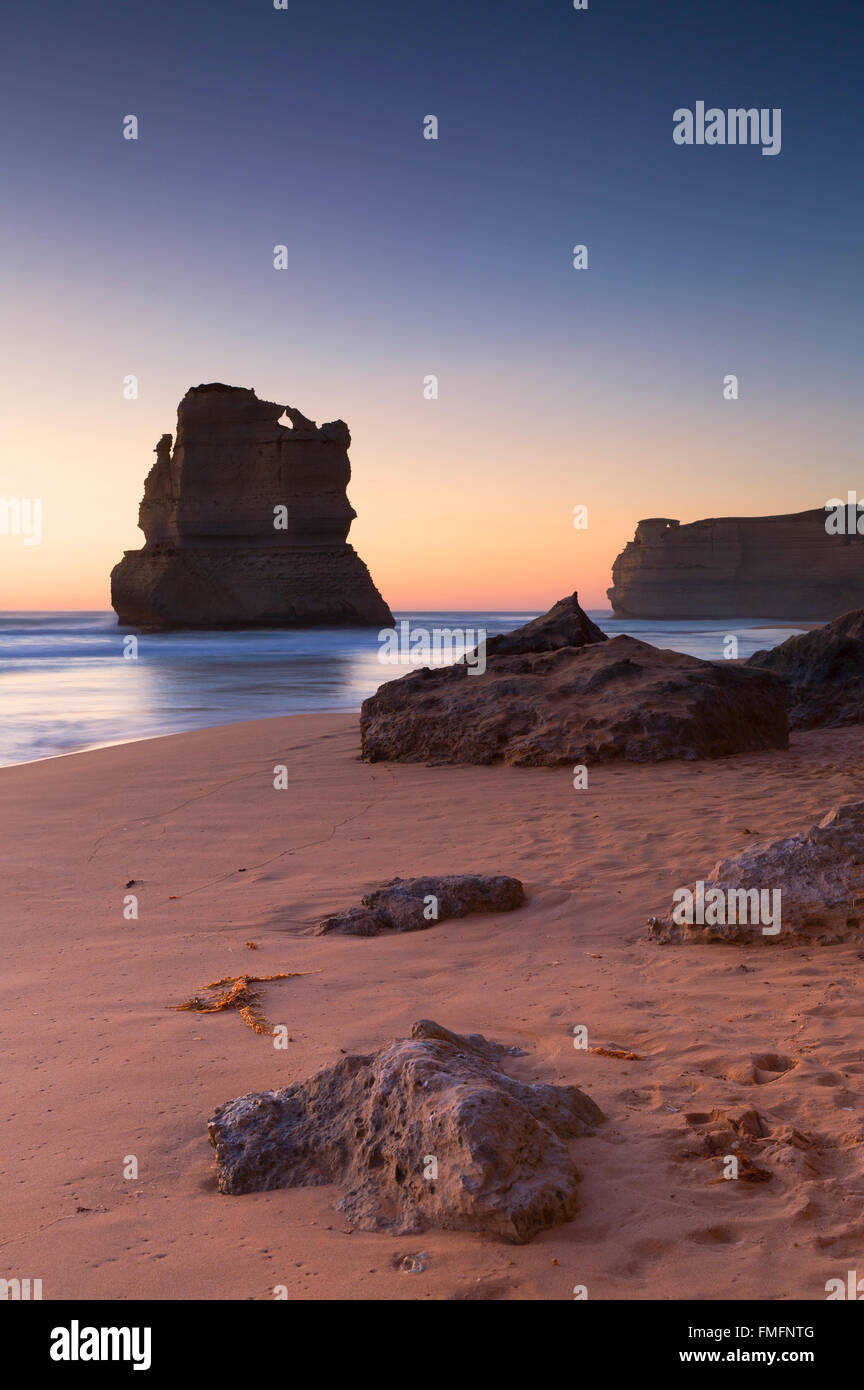 Des piles de douze apôtres au Gibson Étapes, Port Campbell National Park, Great Ocean Road, Victoria, Australie Banque D'Images