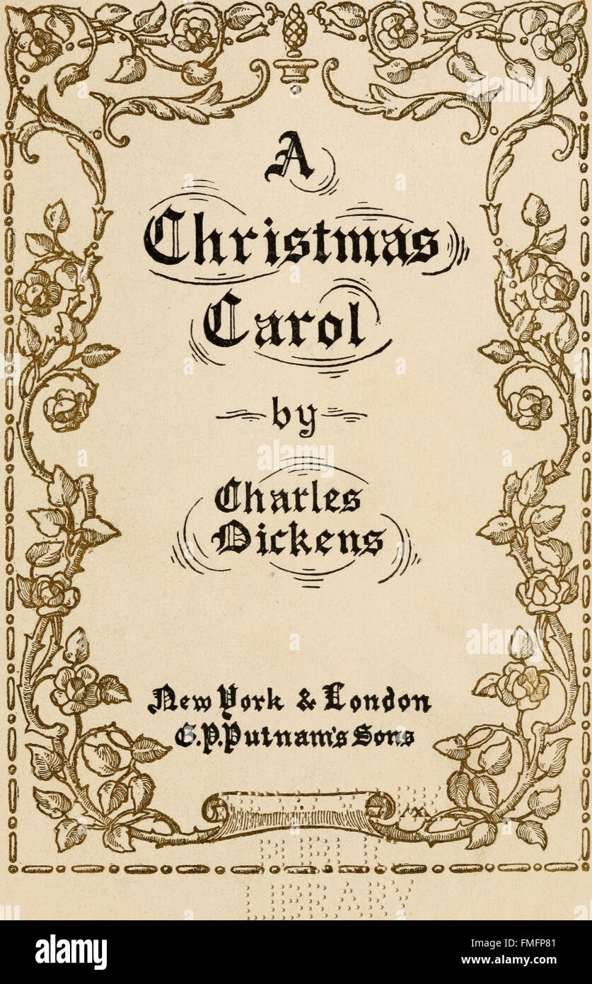 'A Christmas Carol' (1900) est un roman de vacances classique de Charles Dickens, illustrant la transformation d'Ebenezer Scrooge d'un homme avide et froid à un bienfaiteur bienveillant après avoir été visité par trois fantômes. Banque D'Images