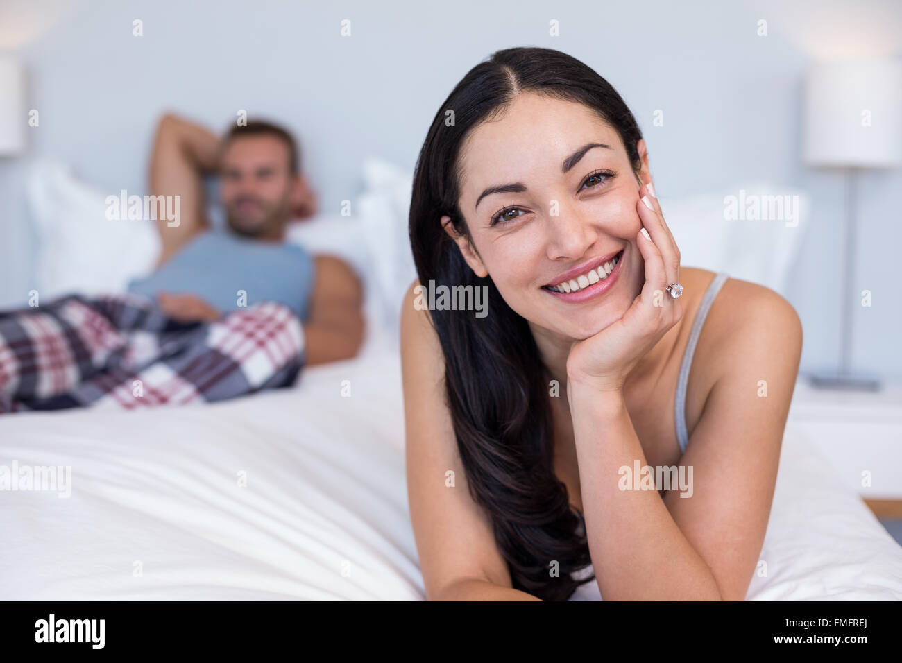 Portrait d'une belle jeune femme Banque D'Images