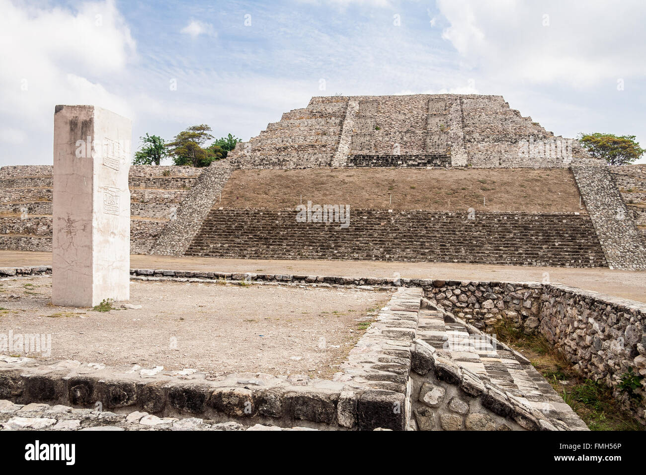 Xochicalco Mexique ruines toltèques Banque D'Images