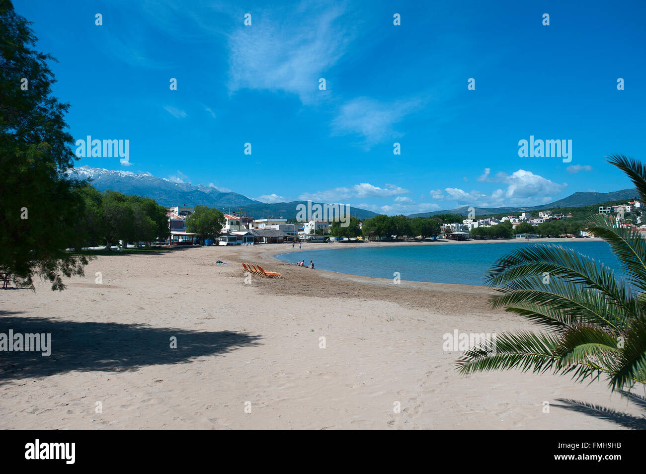 Kalyves Beach, Chania, Crète, Grèce Banque D'Images