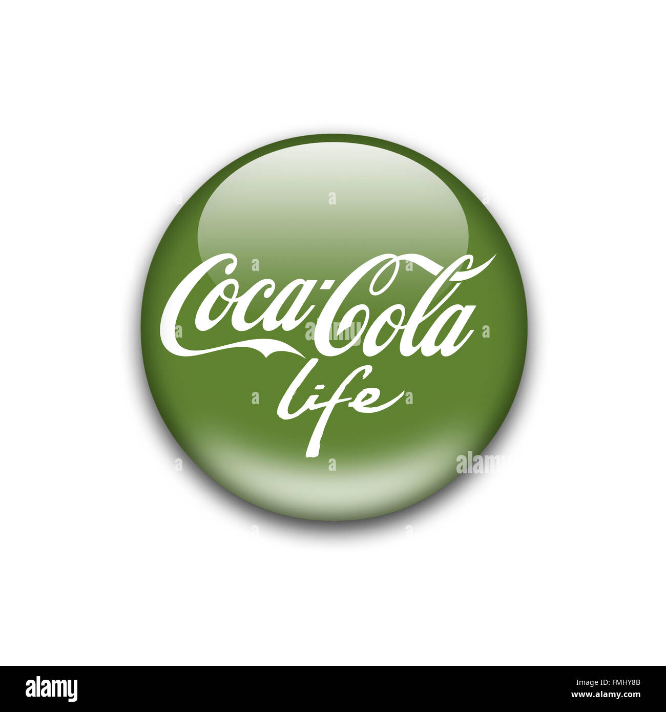 Logo Coca Cola Life Banque D'Images