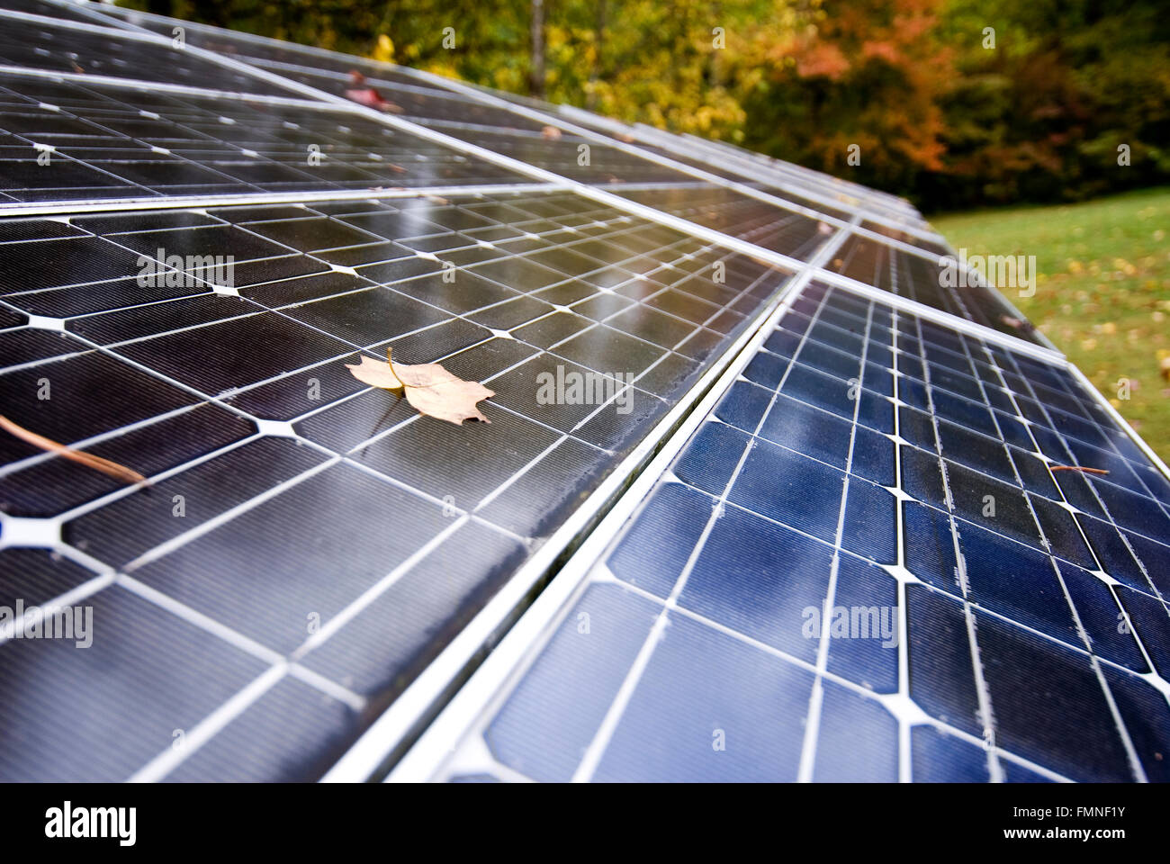 Panneaux d'énergie solaire Banque D'Images