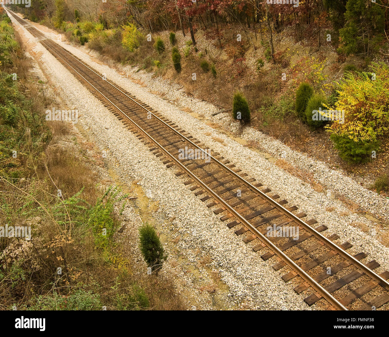 Voie de train Banque D'Images