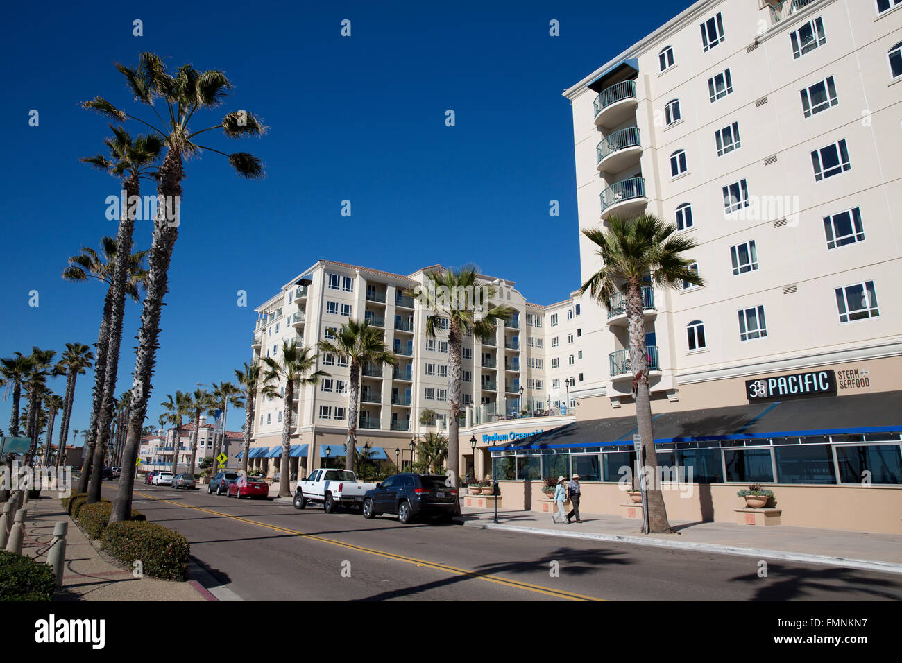 L'établissement Wyndham Oceanside Pier Resort, Oceanside, California, USA Banque D'Images