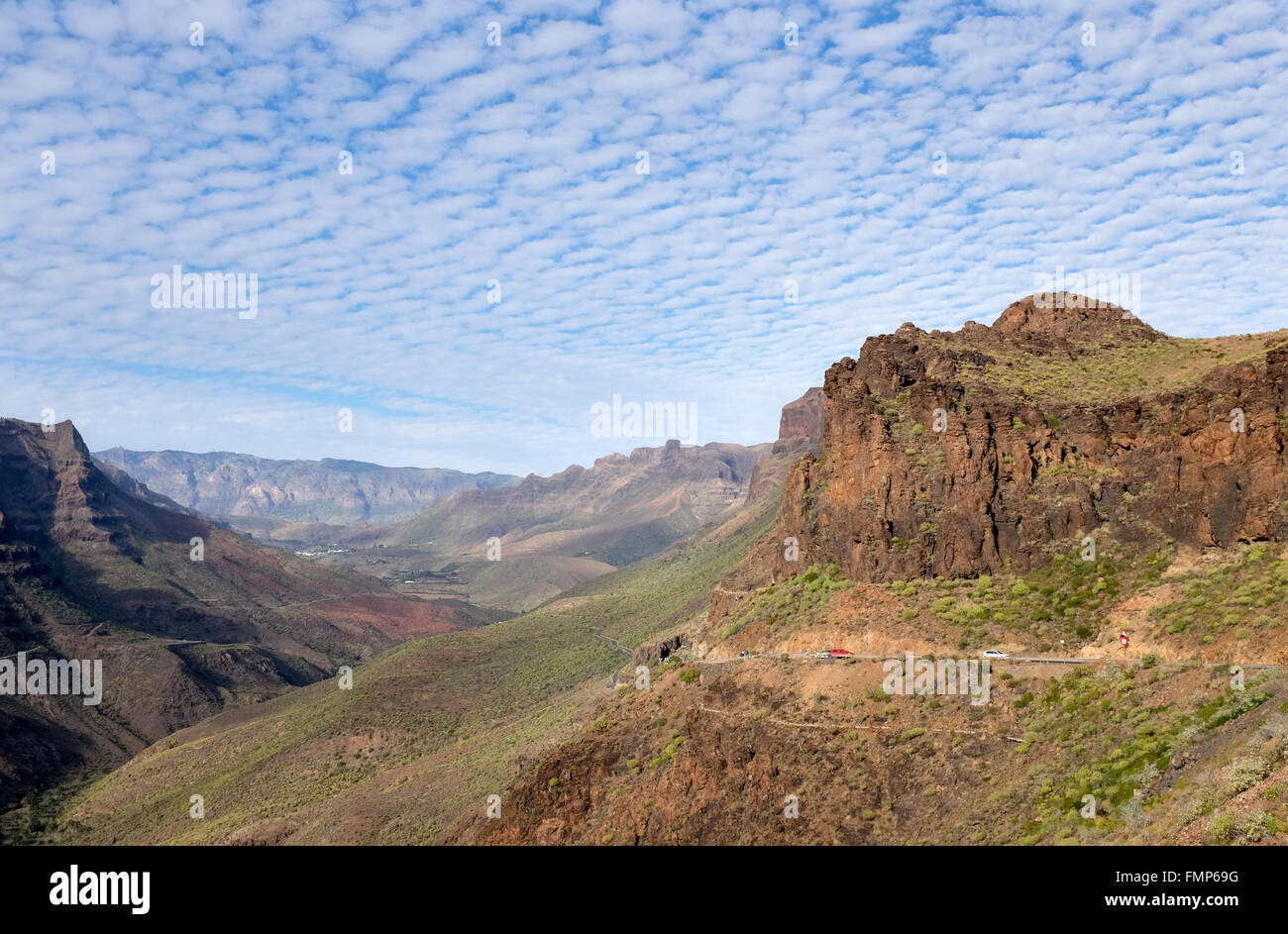 Mirador Degollada de Las Yeguas, Gran Canaria, Îles Canaries, Espagne Banque D'Images