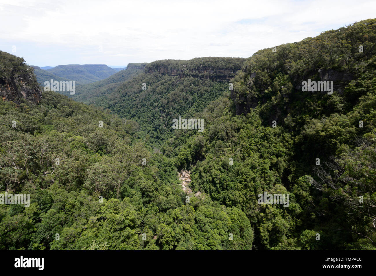 Le Parc National de Morton vu de Fitzroy Falls lookout, New South Wales, NSW, Australie Banque D'Images