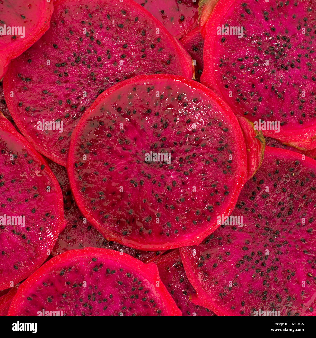 Fruit du dragon rouge en arrière-plan Banque D'Images