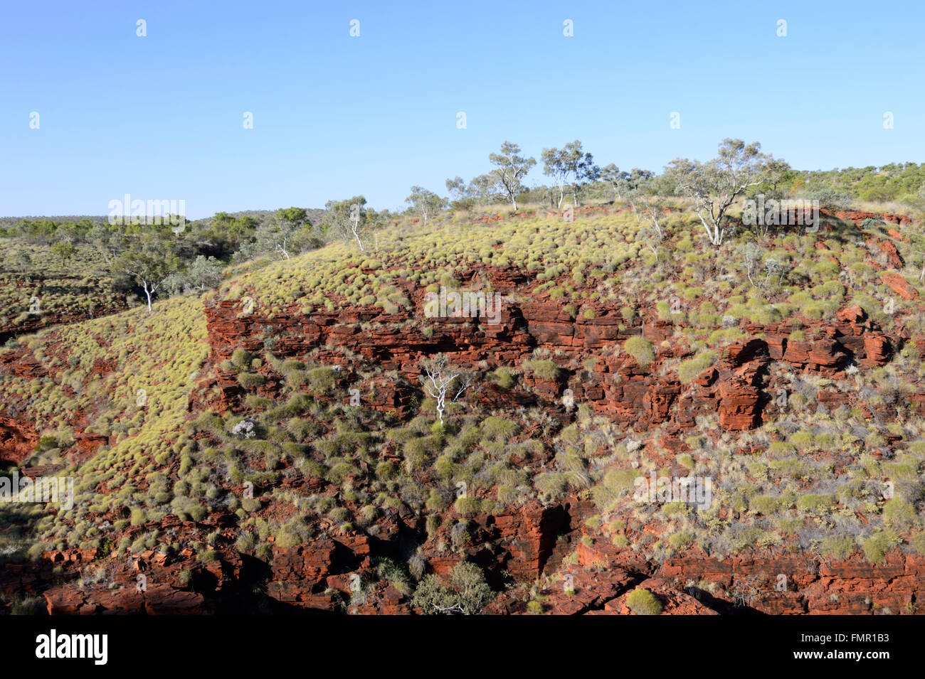 L'Oxer Lookout, parc national de Karijini, Pilbara, Australie occidentale, WA, Australie Banque D'Images