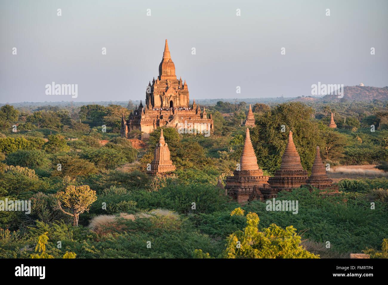 Dans les temples du soleil, Bagan, Myanmar Banque D'Images