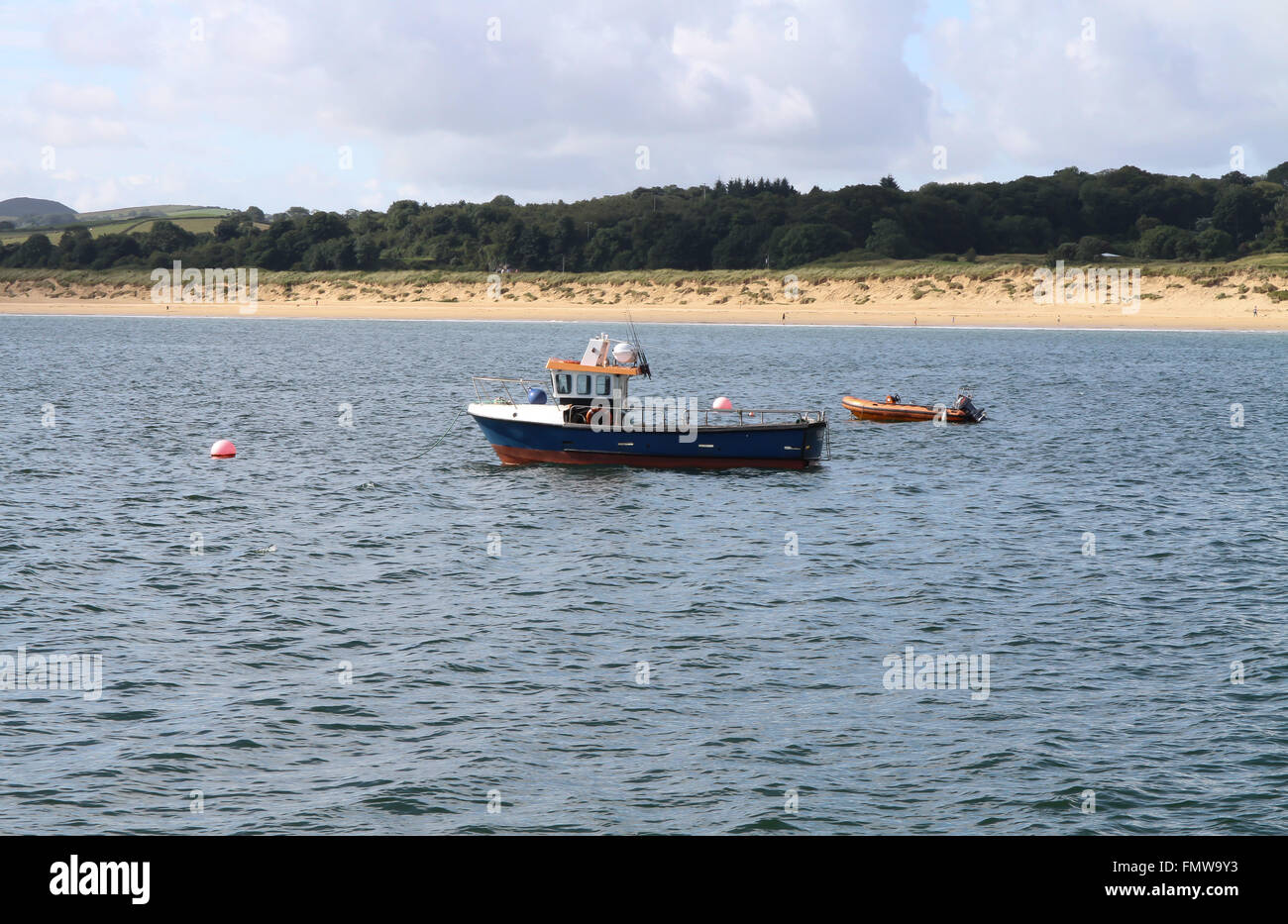 Stocker (Ballymastocker Beach) vue depuis le Port de coiffure, comté de Donegal, Irlande Banque D'Images