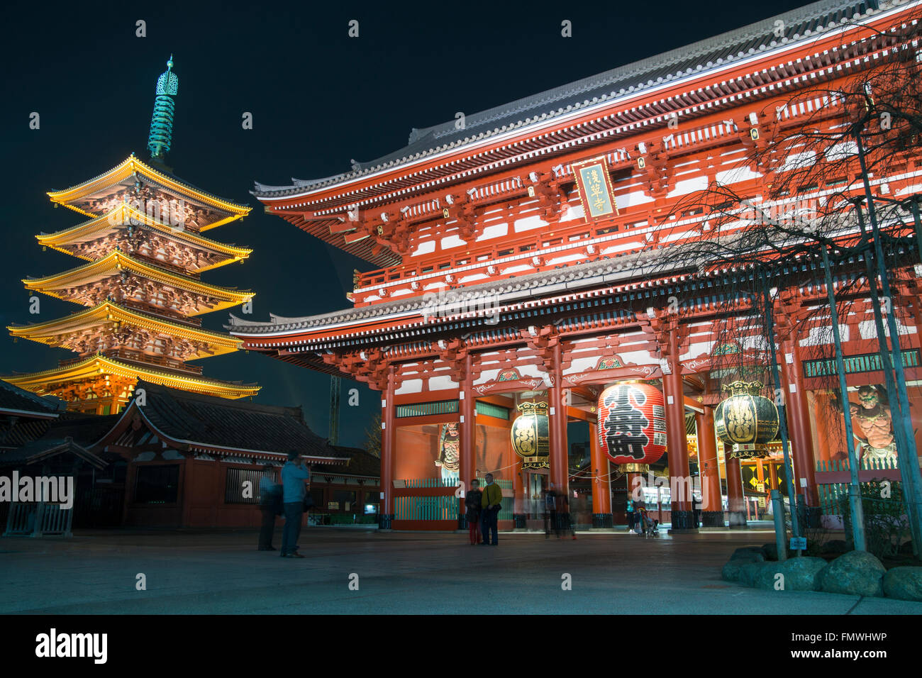 Sensoji Temple est une attraction touristique majeure dans la région de Tokyo. Banque D'Images