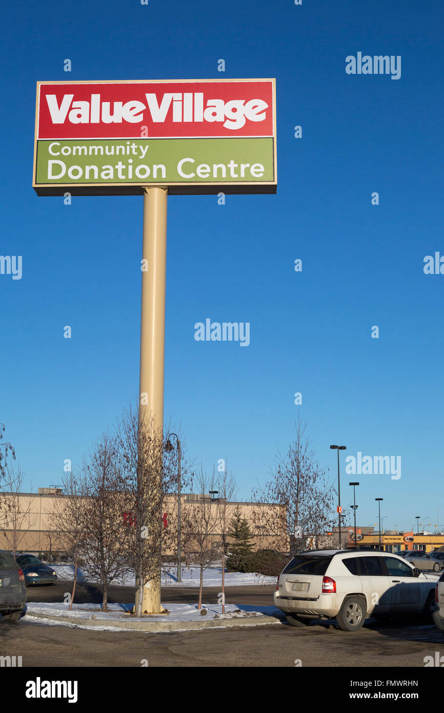 Value Village Community Centre Don en banlieue de shopping mall Banque D'Images