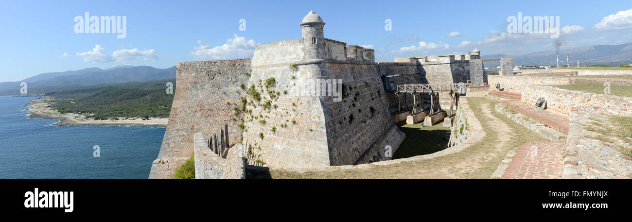 El Morro Castle à Santiago de Cuba, Cuba Banque D'Images