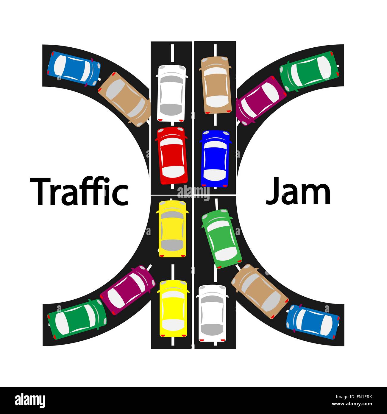 Embouteillage ,symbole concept de transport,icône de voiture,vector illustration Illustration de Vecteur