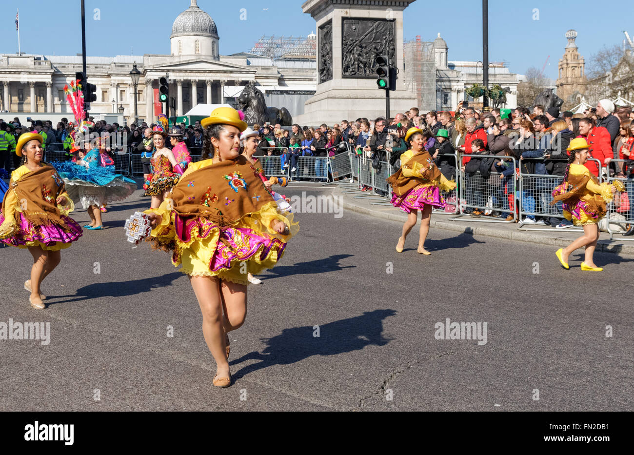 St Patrick's Day Parade à Londres, Angleterre Royaume-Uni UK Banque D'Images