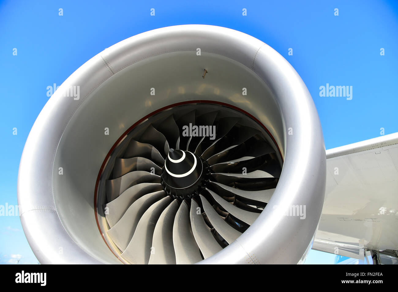 Roue, moteur, ventilateur, turbine, Boeing, b 787, B787, 8, 9, Dreamliner, Dream Liner, l'aéroport de Munich, Munich, Banque D'Images