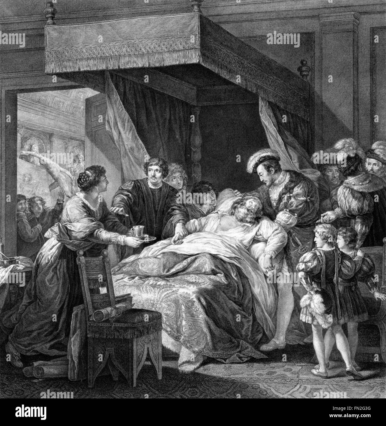 De Quoi Est Mort Leonard De Vinci Death Of Leonardo Da Vinci Photos & Death Of Leonardo Da Vinci Images