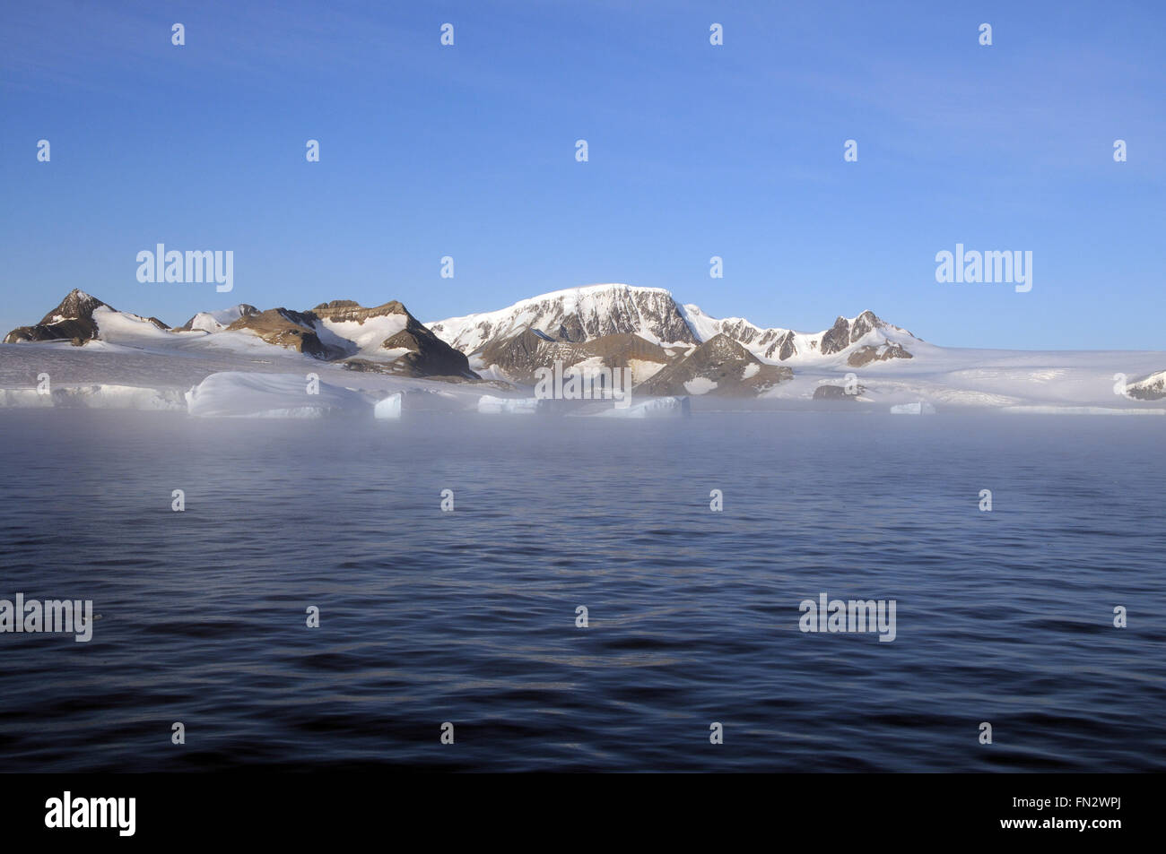 Hope Bay et l'espoir Glacier. Hope Bay, péninsule Antarctique, l'Antarctique. Banque D'Images