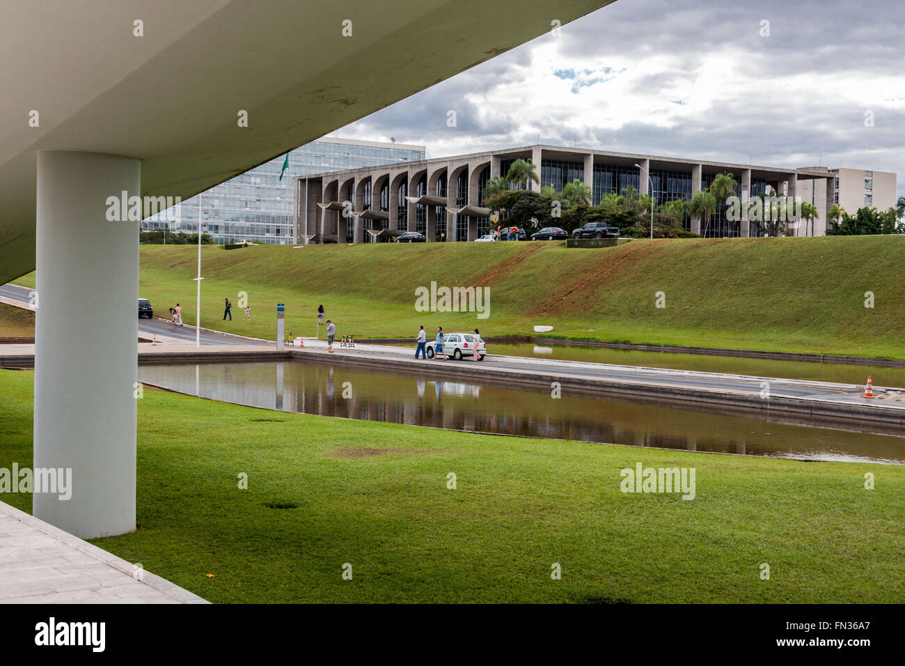 Palais de Justice à Brasilia Capitale du Brésil Banque D'Images